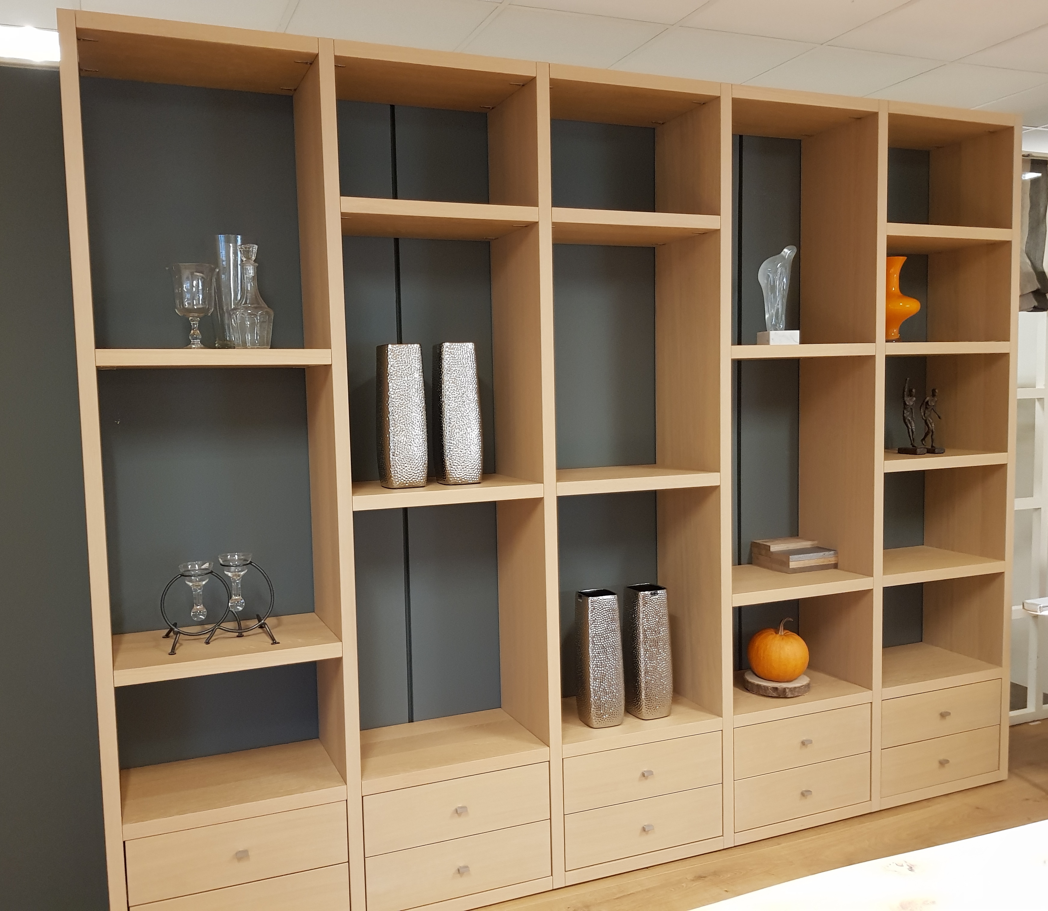 Surrond&Vision wandmeubel B299 eiken wit mat