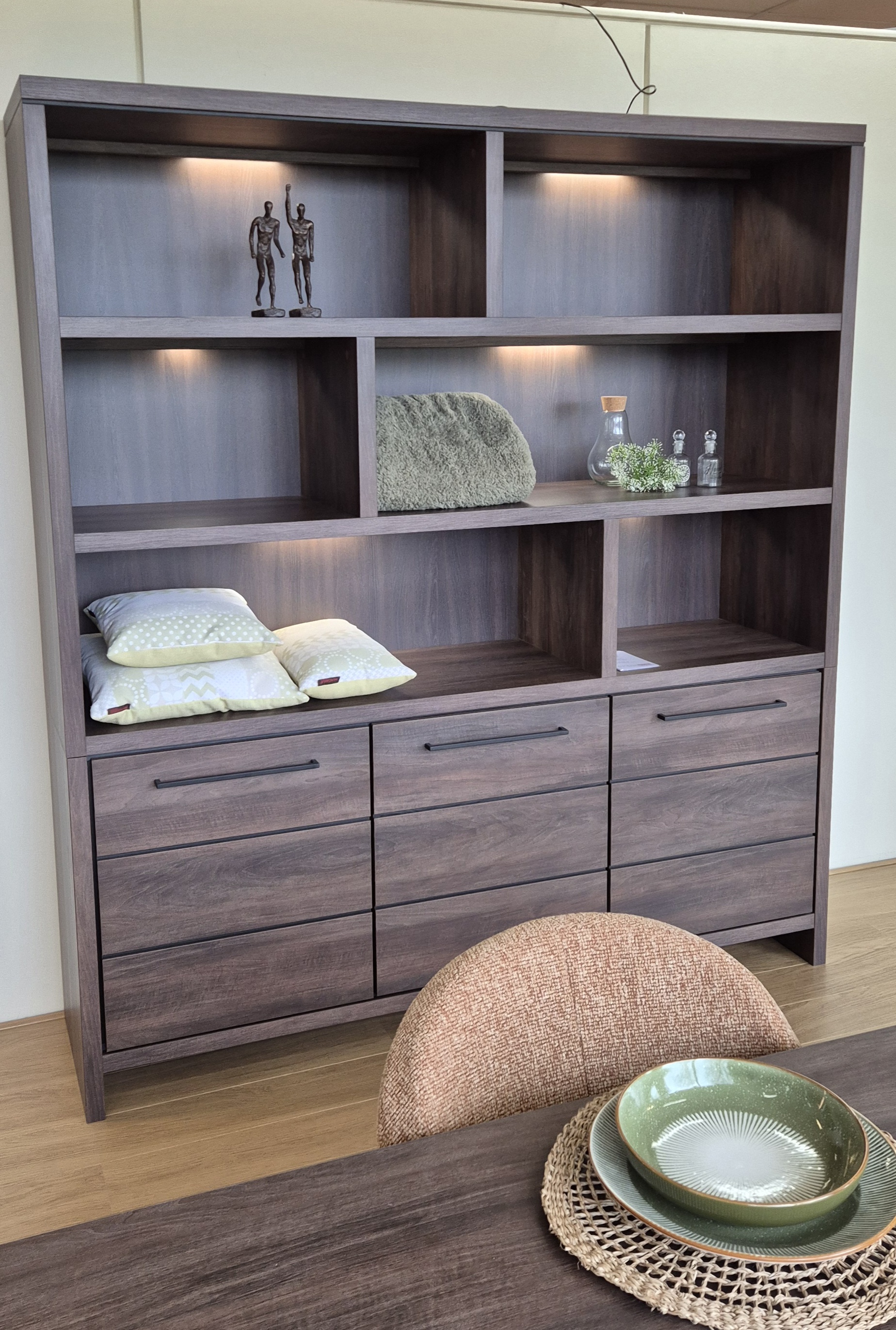 Sheffield wandkast lamulux B180xH200xD45