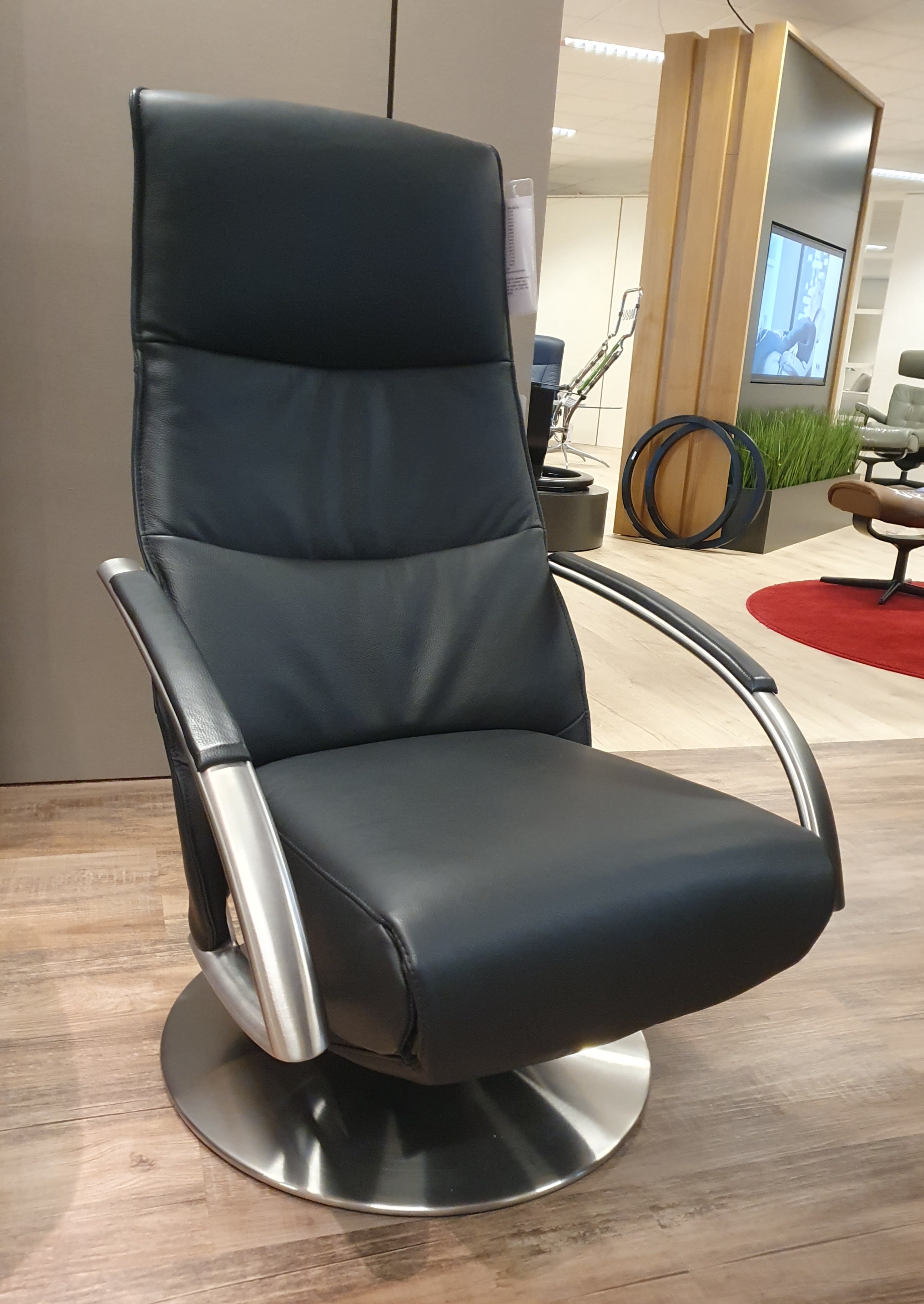 De Toekomst Twice relaxfauteuil TW002 3M-accu leder Semira zwart