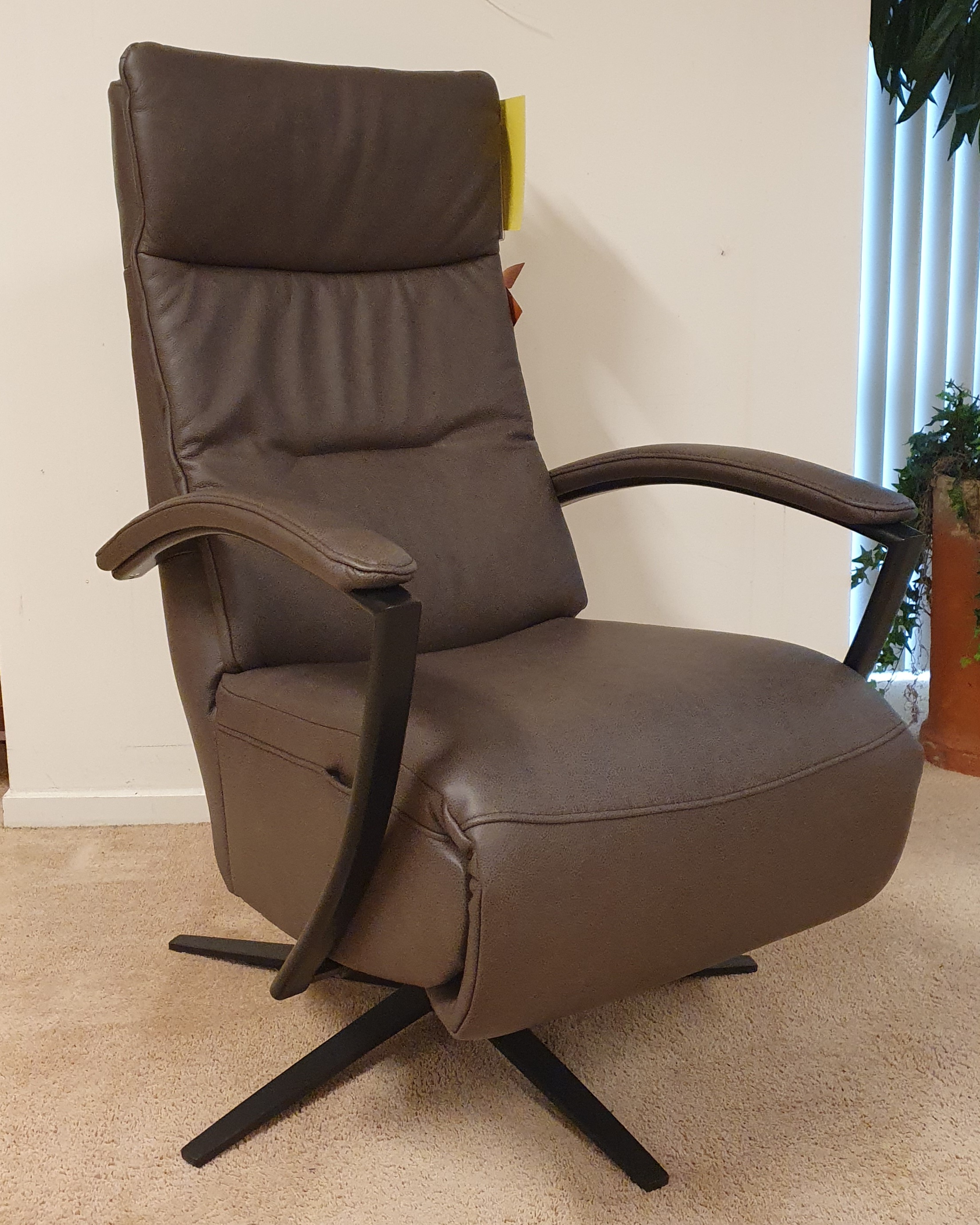 relaxfauteuil Rocco Medium leer gasveer